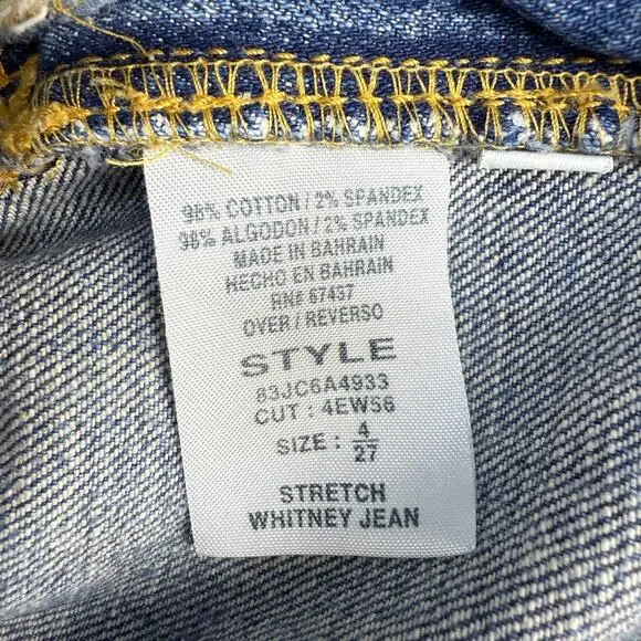 Ralph Lauren Polo Jean Co. Women's 4/27 Blue Stretch Whitney Jean  Flare - Picture 8 of 13